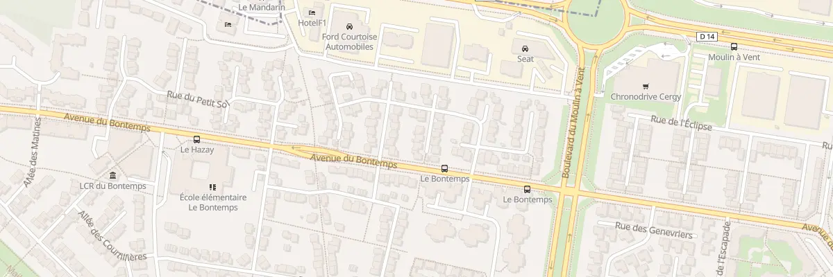 Plan du 20 Rue du Buisson Prunelle à Cergy