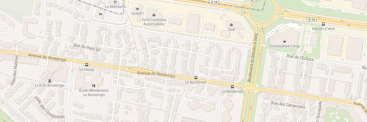 Plan du 18 Rue du Buisson Prunelle à Cergy