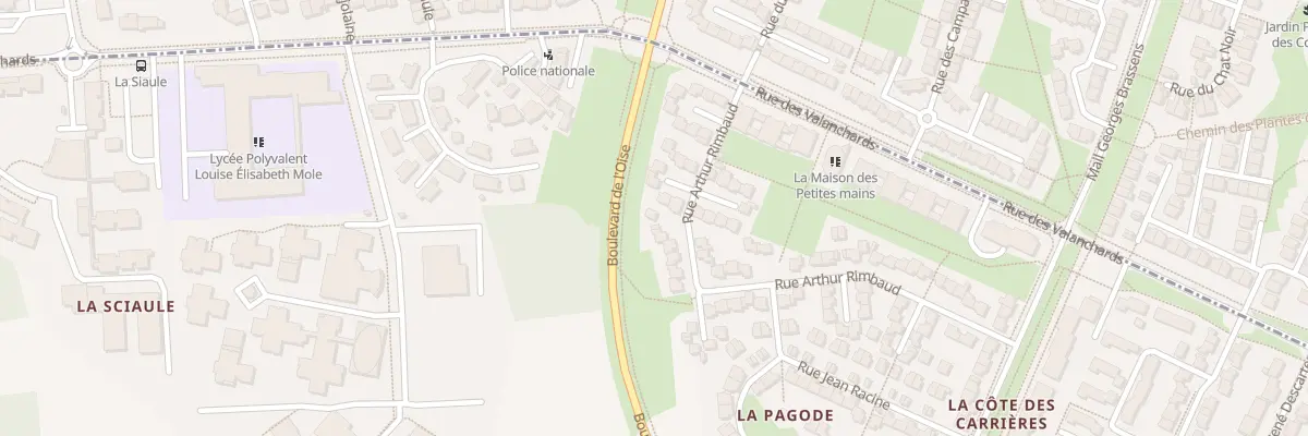Plan du 32 Rue Arthur Rimbaud à Jouy-le-Moutier