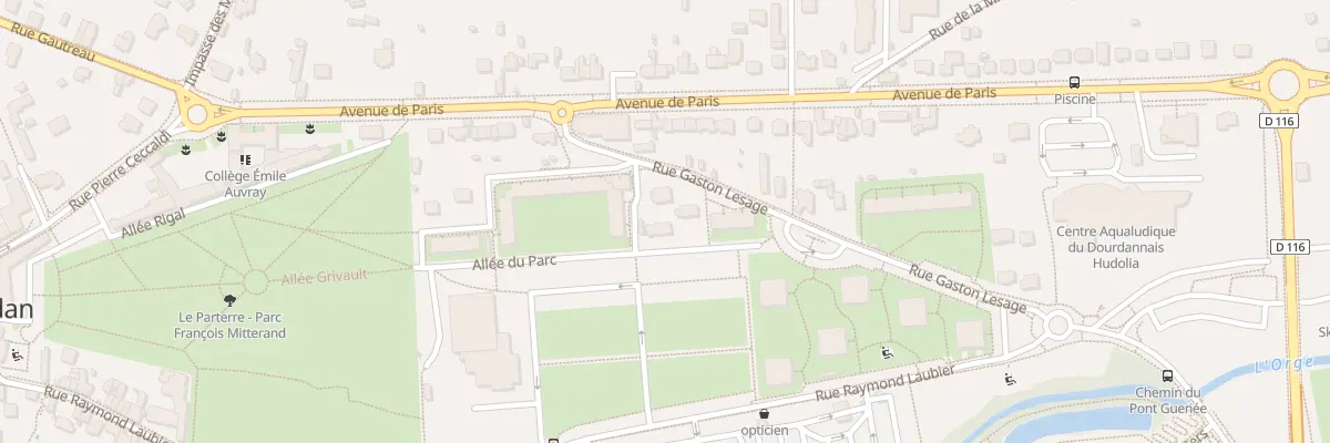 Plan du 2 Rue Gaston Lesage à Dourdan