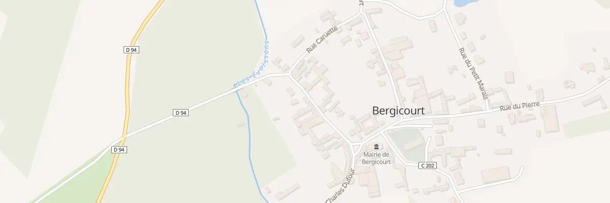 Plan du 60 Rue de l’Abreuvoir à Bergicourt