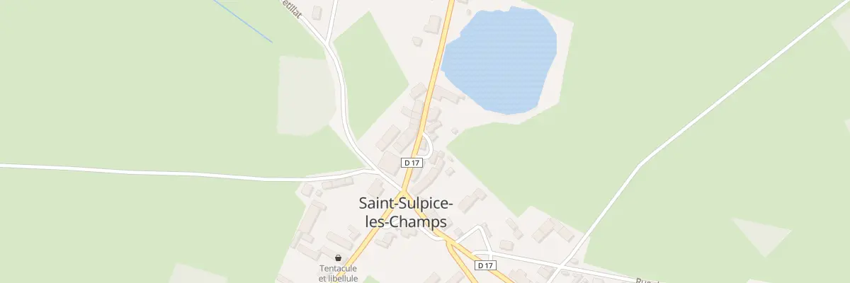 Plan du 6 Rte d’Ahun à Saint-Sulpice-les-Champs