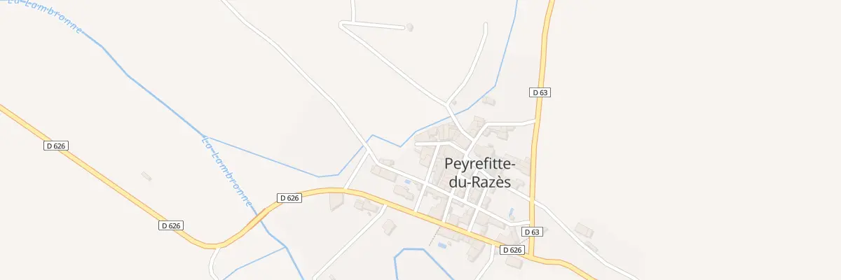Plan de la Rue du Ruisseau du Barbut à Peyrefitte-du-Razès