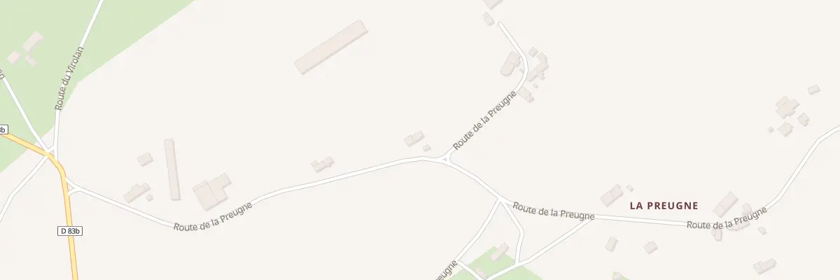Plan du 18 Rte de la Preugne à Briantes