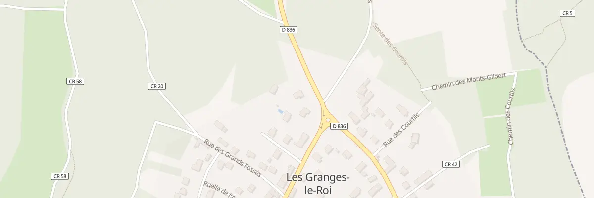 Plan du 2 Car Charles de Gaulle aux Granges-le-Roi