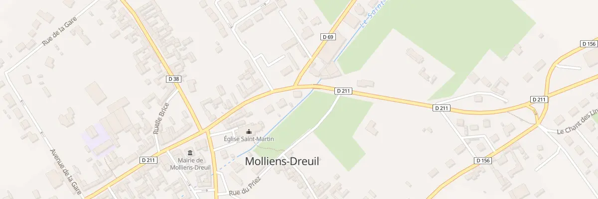 Plan du 13 Rue du Général Leclerc à Molliens-Dreuil