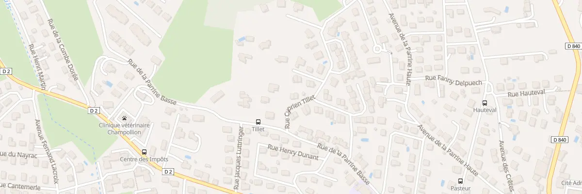 Plan du 5 Rue Cyprien Tillet à Figeac