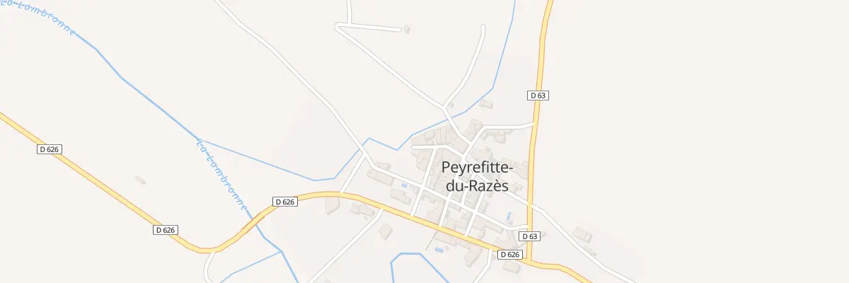 Plan de la Rue du Ruisseau du Barbut à Peyrefitte-du-Razès