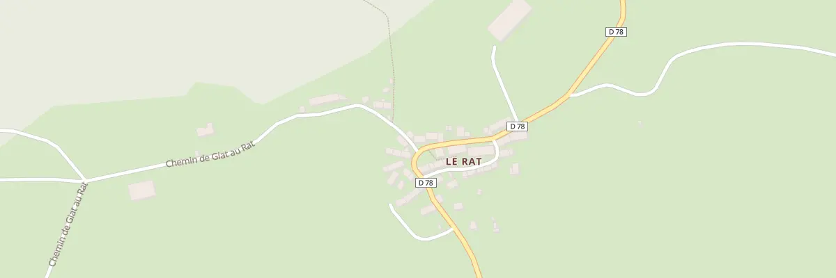 Plan du 18 Le Rat à Peyrelevade