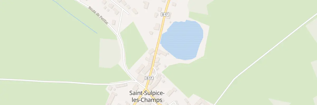 Plan du 12 Rte d’Ahun à Saint-Sulpice-les-Champs