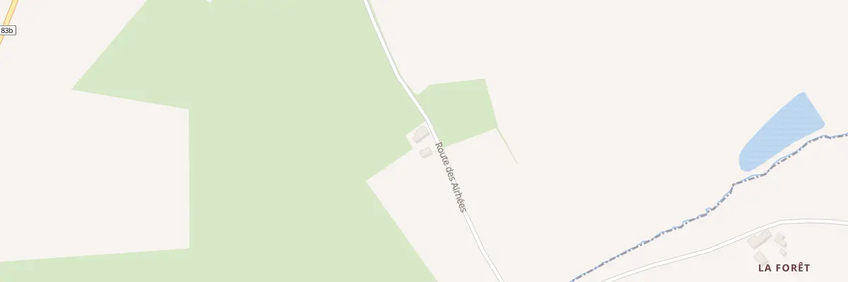 Plan du 8 Rte des Airhées à Briantes