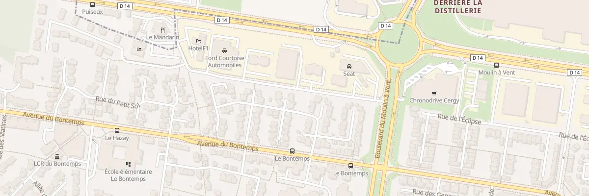 Plan du 40 Rue du Buisson Prunelle à Cergy