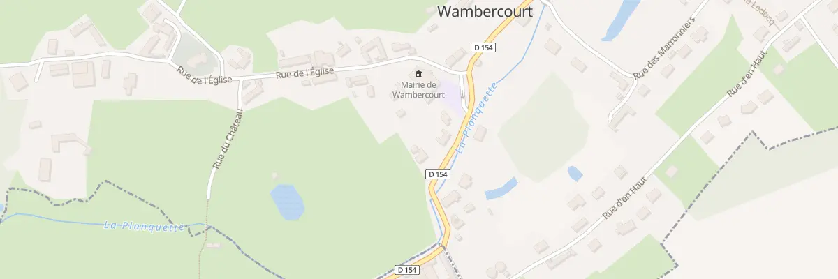 Plan du 1 Rue Principale à Wambercourt