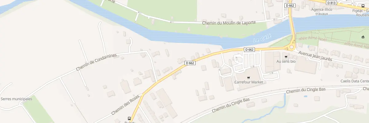 Plan du 10 Av President Georges Pompidou à Figeac