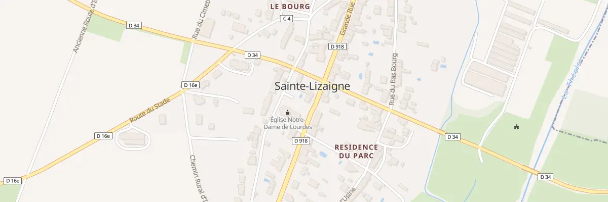 Plan du 14 Rue Grande Rue à Sainte-Lizaigne