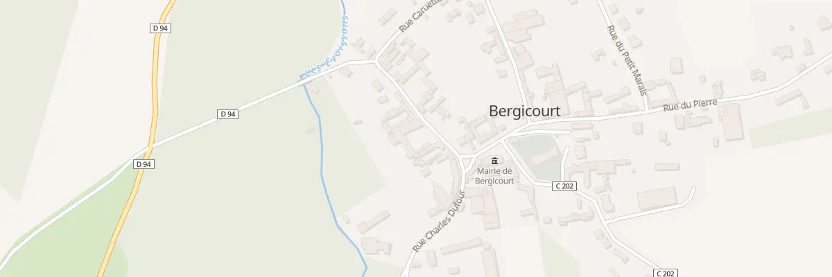 Plan du 62 Rue de l’Abreuvoir à Bergicourt