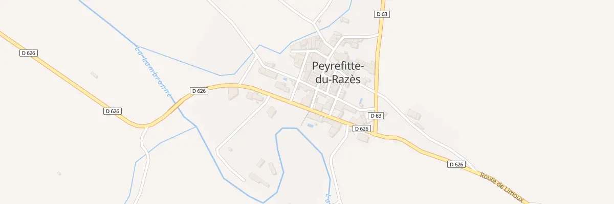 Plan du 34 Le Village à Peyrefitte-du-Razès