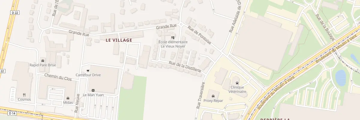 Plan du 14 Sen Vieux-noyer à Puiseux-Pontoise