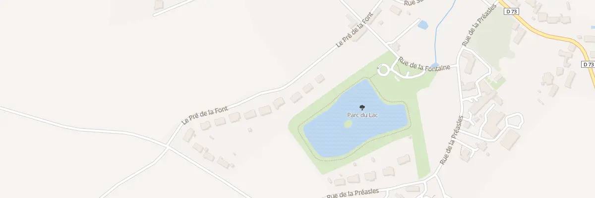 Plan du 6 Le Pre de la Font à Lacs