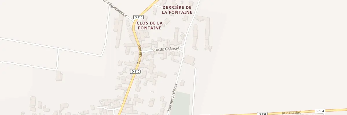 Plan du 12 Rue du Chateau à Outarville
