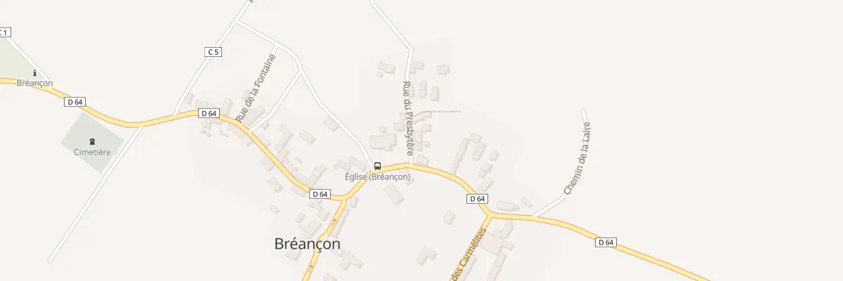 Plan du 2B Rue du Presbytère à Bréançon