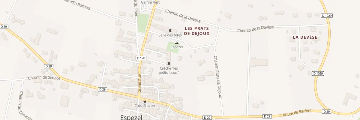 Plan du 225 Les Prats de Déjoux à Espezel