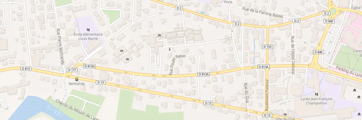Plan du 9 Rue Paulin Ratier à Figeac