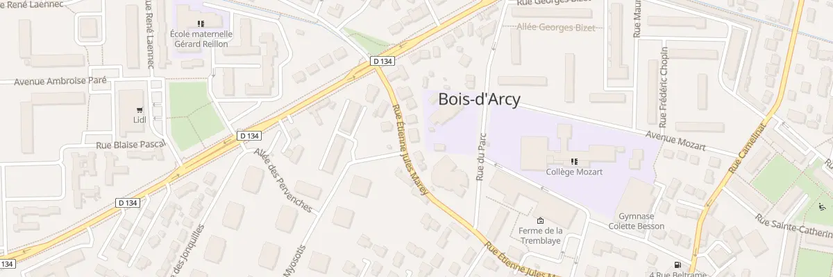 Plan du 1T Rue Etienne Jules Marey à Bois-d’Arcy
