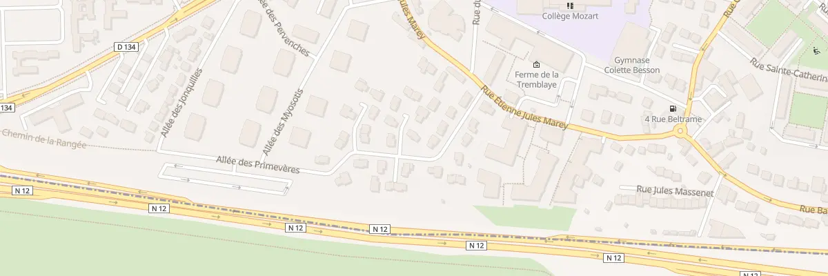 Plan du 8 Rue Auguste Laureau à Bois-d’Arcy