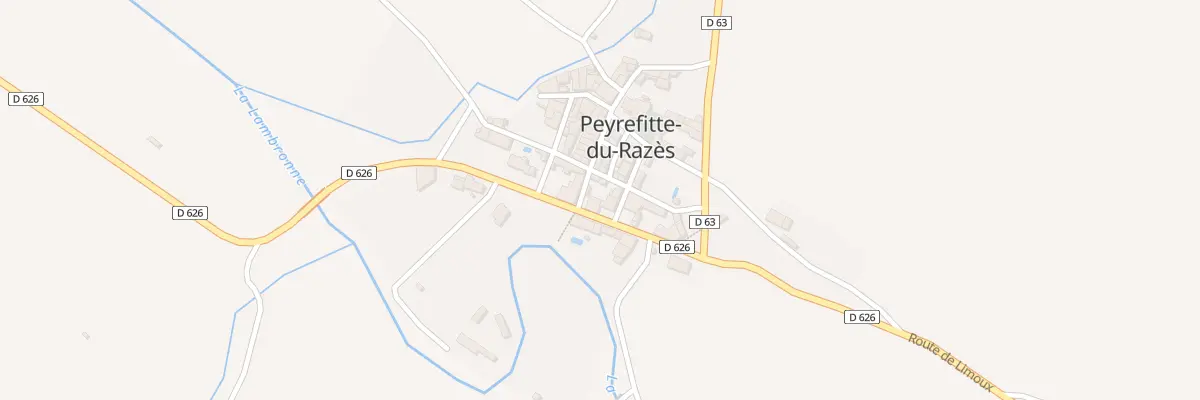 Plan du 28 Le Village à Peyrefitte-du-Razès