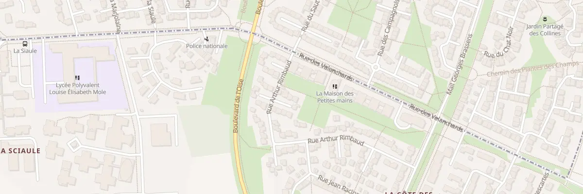 Plan du 5 Rue Arthur Rimbaud à Jouy-le-Moutier