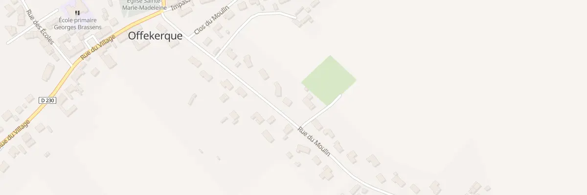 Plan du 17 Rue du Moulin à Offekerque