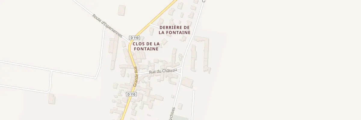 Plan du 19 Rue du Chateau à Outarville