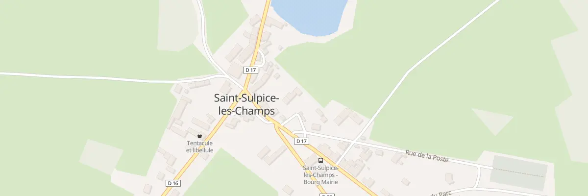Plan du 1 Rue de la Poste à Saint-Sulpice-les-Champs
