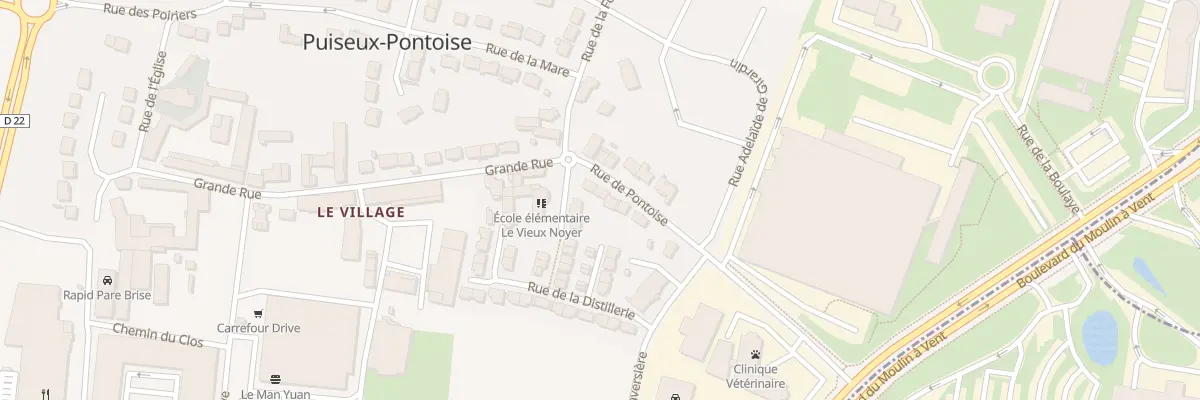 Plan du 12 Rue de Pontoise à Puiseux-Pontoise