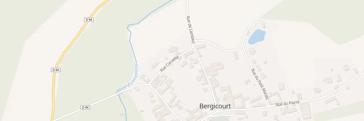 Plan du 50 Rue Caruette à Bergicourt
