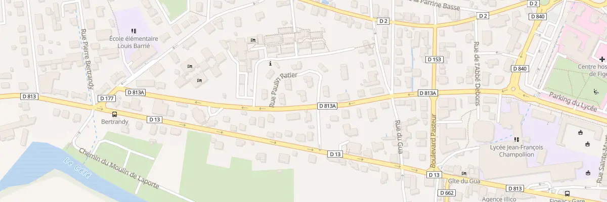 Plan du 1 Rue Paulin Ratier à Figeac