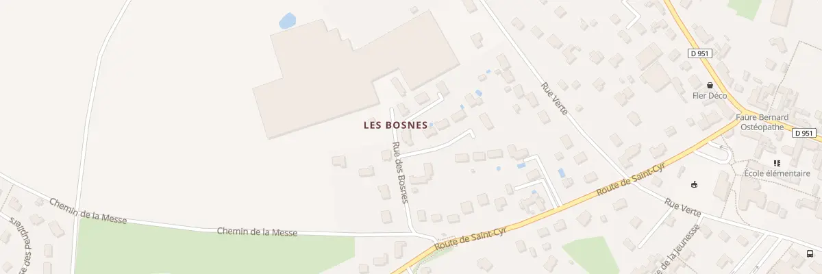 Plan du 128 Rue des Bosnes à Sandillon
