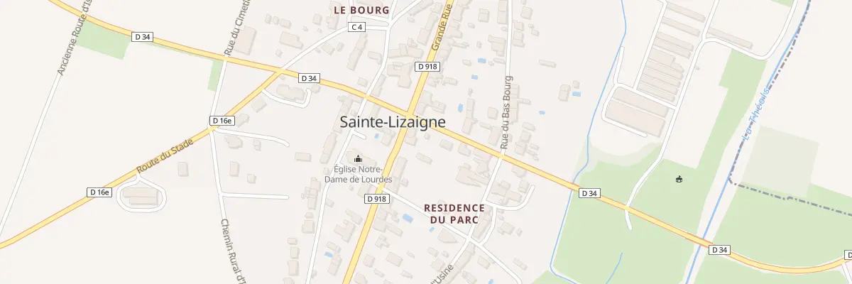 Plan du 25 Grande Rue à Sainte-Lizaigne
