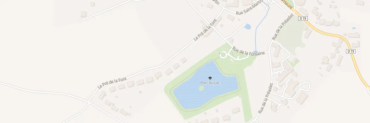 Plan du 4 Le Pre de la Font à Lacs