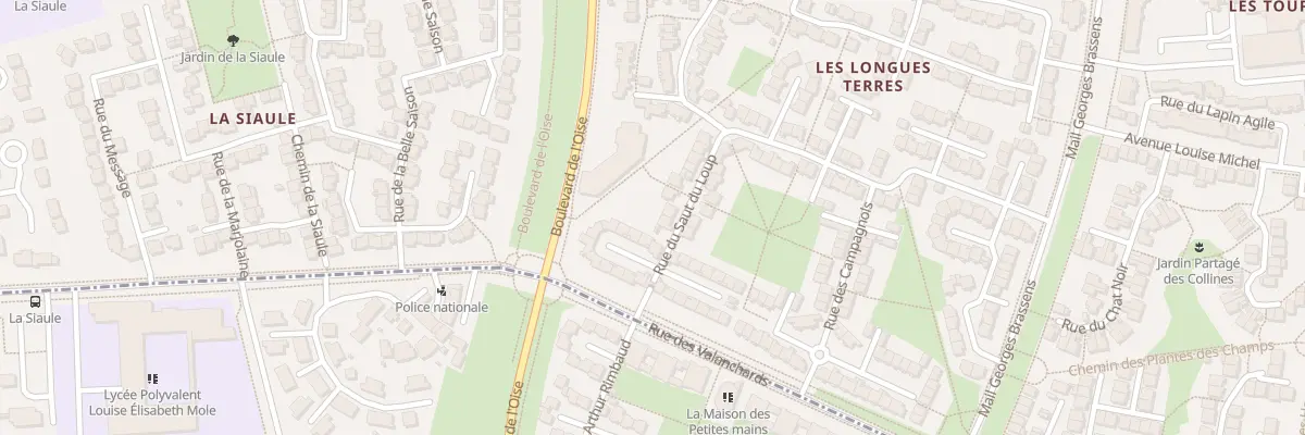 Plan du 25 Rue du Saut du Loup à Vauréal
