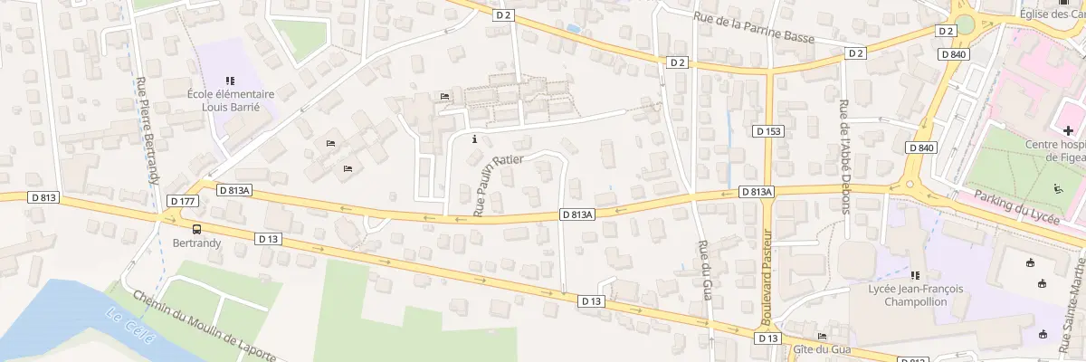 Plan du 5 Rue Paulin Ratier à Figeac