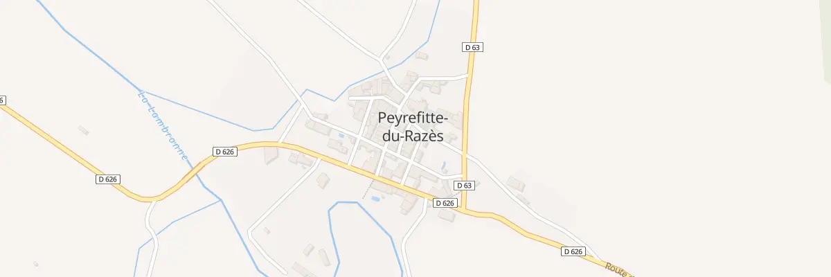 Plan du 25 Le Village à Peyrefitte-du-Razès
