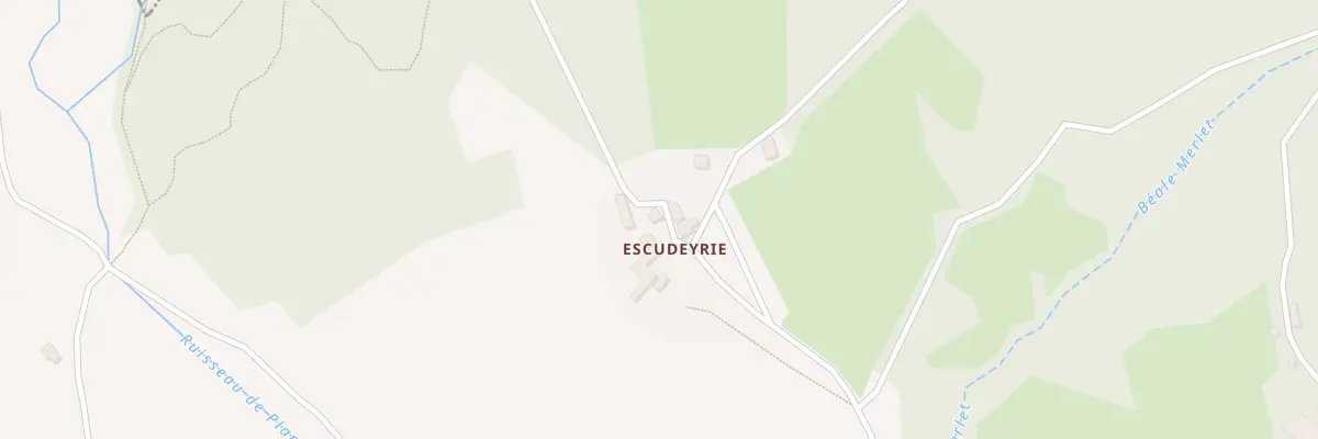 Plan du 5398F Escudeyrie à Planioles