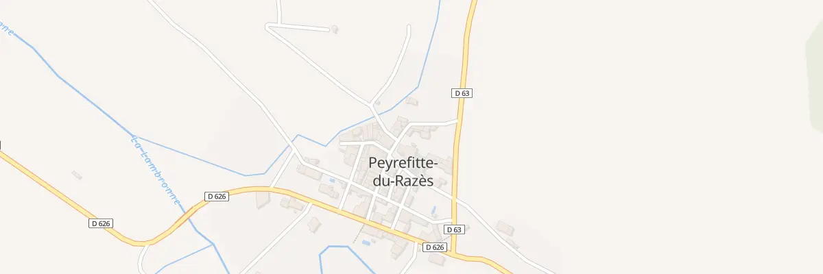 Plan du 44 Le Village à Peyrefitte-du-Razès