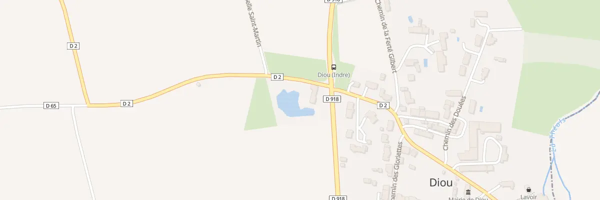 Plan du 605 Rte d’Issoudun à Diou