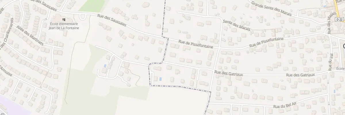 Plan du 1 Rue des Bazins à Chanteloup-les-Vignes