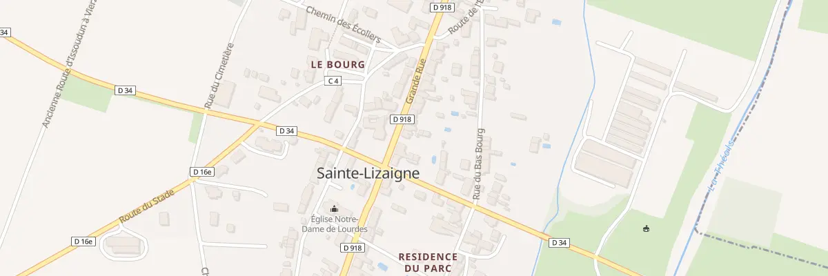 Plan du 21 Rue Grande Rue à Sainte-Lizaigne