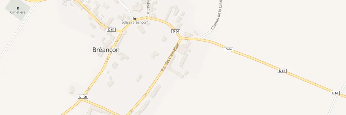 Plan du 3 Rue des Carmélites à Bréançon