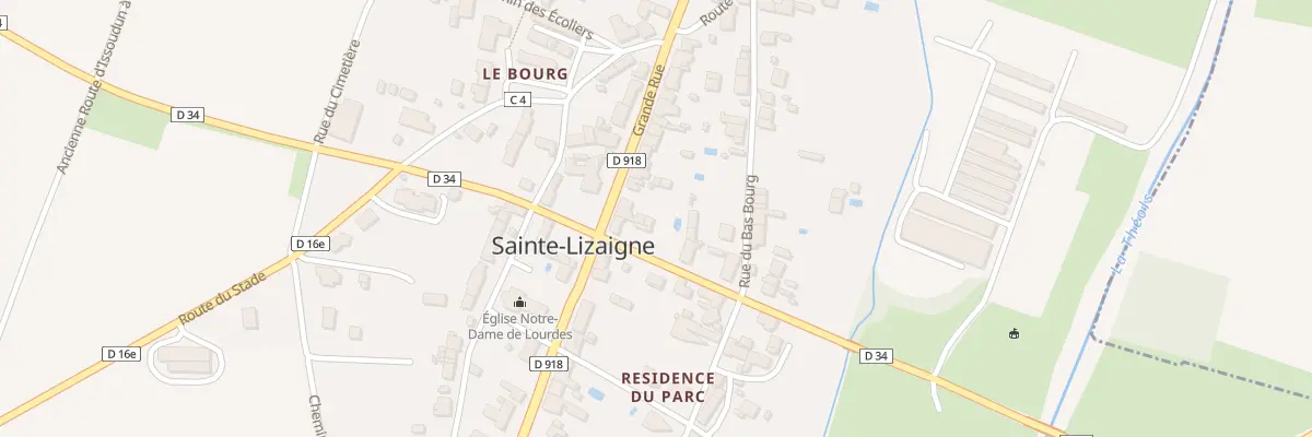 Plan du 23 Rue Grande Rue à Sainte-Lizaigne